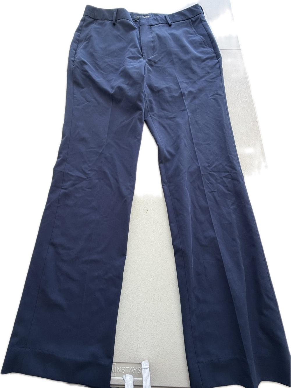Men’s Kenneth Cole Navy Wide-Leg Dress Pants
